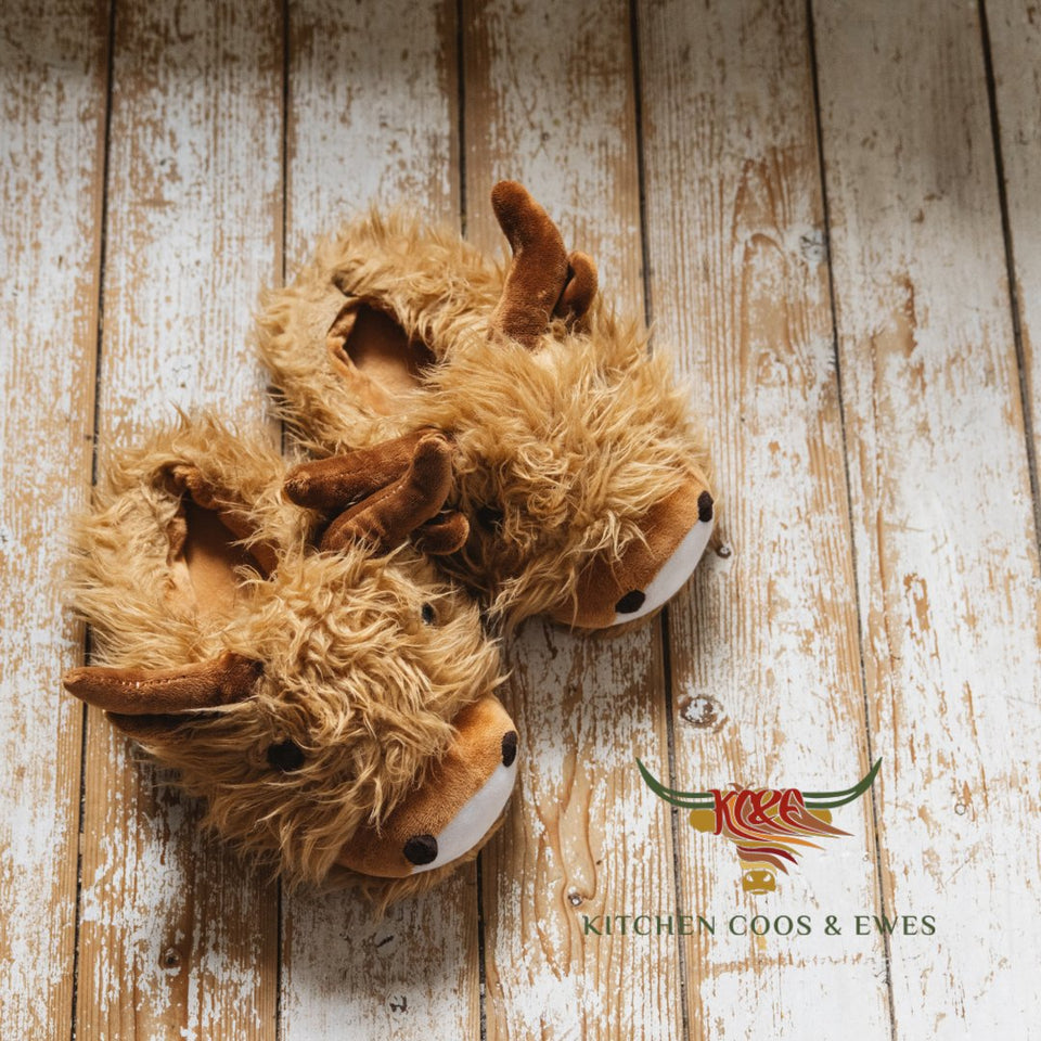 Highland Coo Slippers