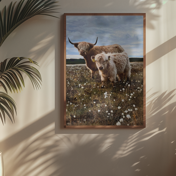 Tarra and Eve in the Bog Cotton Print (Unframed)