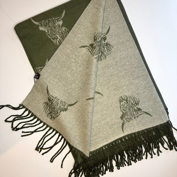 Reversible Highland Cow Scarves