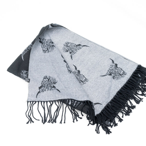 Reversible Highland Cow Scarves