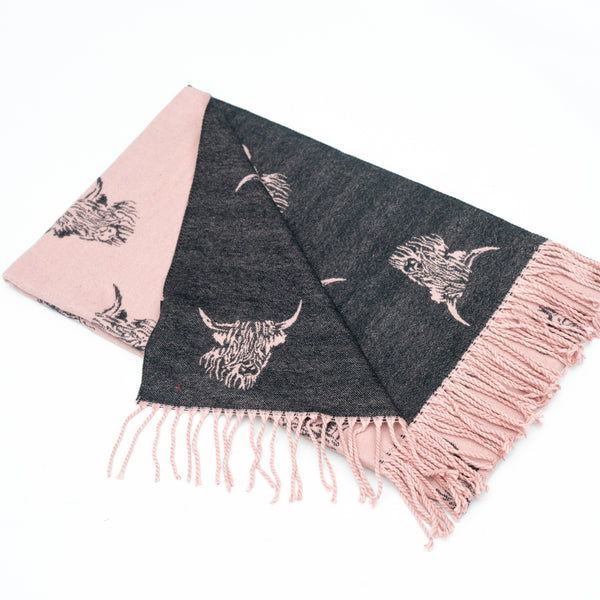 Reversible Highland Cow Scarves