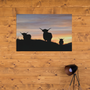 Sunset Highlanders Canvas